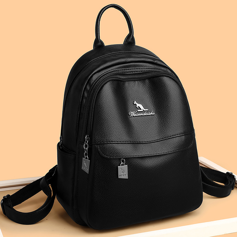 Luxury Bags Brands - 2024 ใหม่ผู้หญิงไหล่กระเป๋าหนังคุณภาพสูงกระเป๋าเป้สะพายหลังLuxury Designerยี่ห้อกระเป๋าเป้สะพายหลังขนาดใหญ่ความจุสาวกระเป๋าหนังสือท่องเที่ยว
