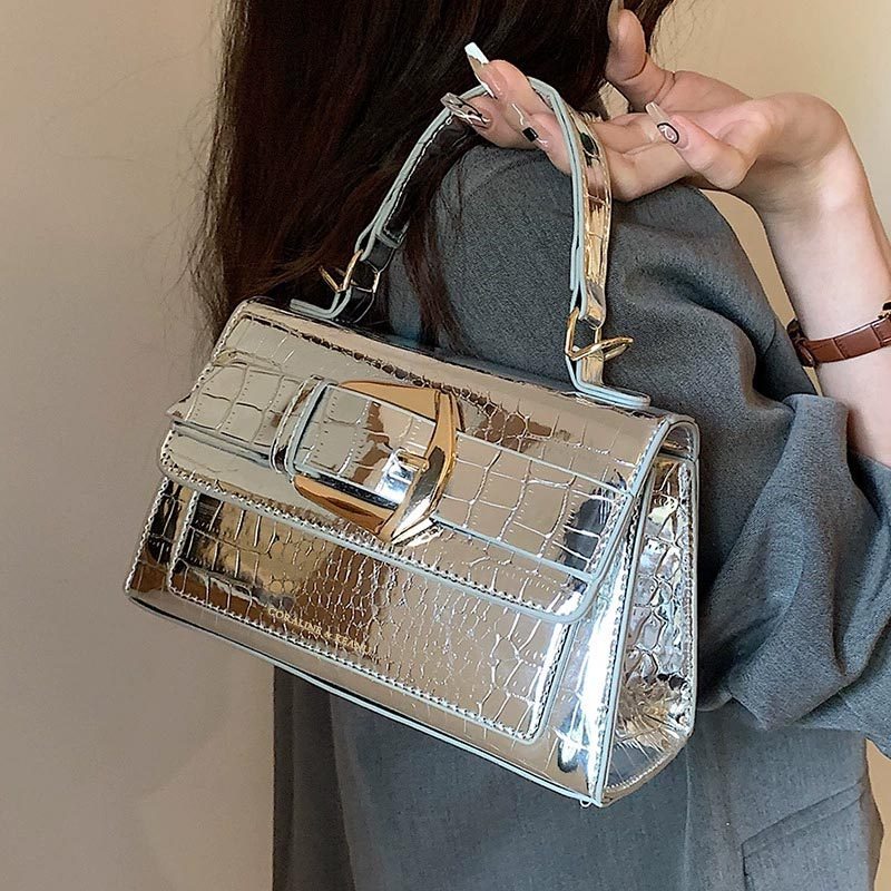 Luxury Bags Lv - กระเป๋าสะพายข้างทรงสี่เหลี่ยมเล็ก รุ่นใหม่สำหรับผู้หญิง ดีไซน์ทันสมัย สไตล์ตะวันตก แบบสะพายไหล่เดียว กระเป๋าถือแบบสะพายข้าง
