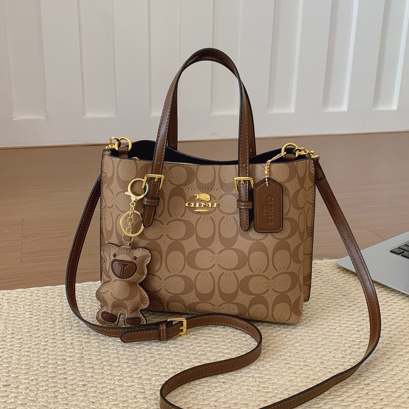 Luxury Bags Lv - กระเป๋าสะพายไหล่สไตล์มินิมอลสุดชิคสไตล์ปารีสสำหรับผู้หญิง โดดเด่นด้วยดีไซน์วินเทจ หนังแท้ และโลโก้ตัวอักษร