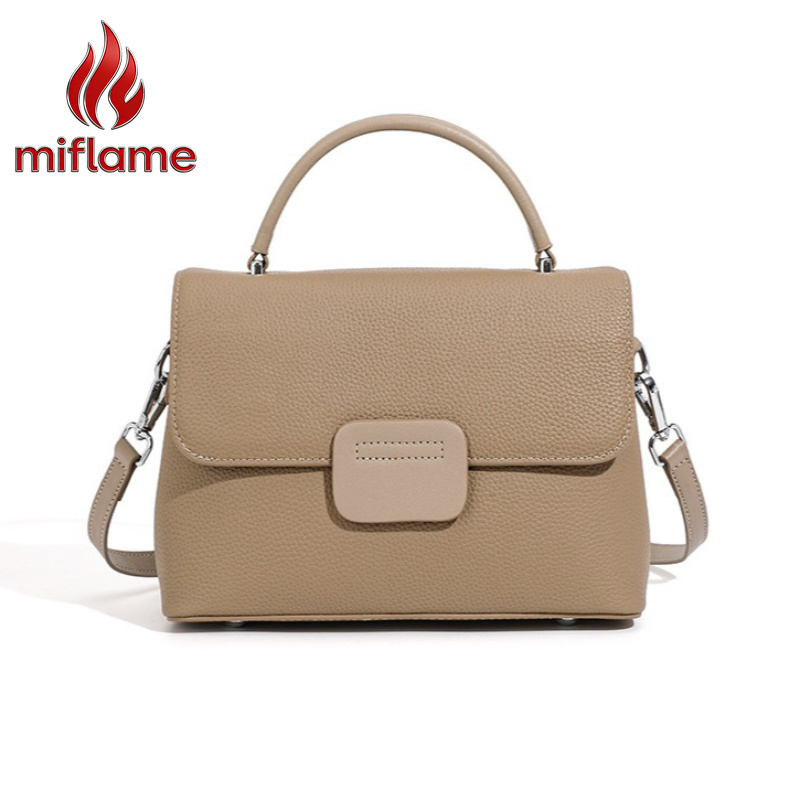 Quiet Luxury Bags Crossbody - กระเป๋าหนังแท้สะพายไหล่สำหรับผู้หญิง หนังฟูลเกรน สายสะพายถอดได้ ไม่มีโลโก้ หรูหราแบบเรียบง่าย กระเป๋าสะพายข้าง