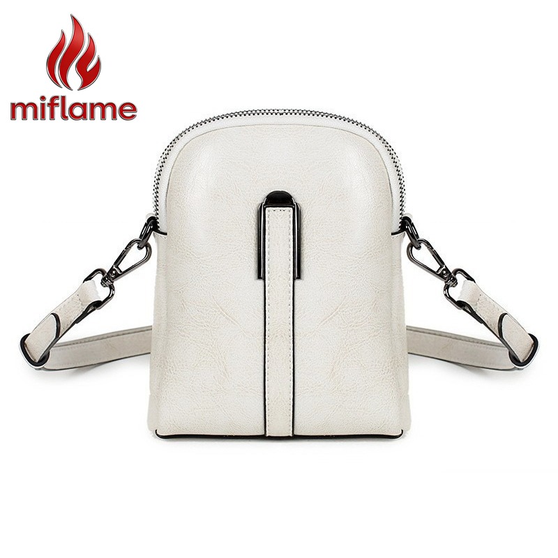 Quiet Luxury Bags Crossbody - กระเป๋าหนังแท้สะพายไหล่สำหรับผู้หญิง หนังเคลือบแว็กซ์ ดีไซน์มินิมอล สายสะพายข้างถอดได้ ไม่มีโลโก้ หรูหราแบบเรียบง่าย