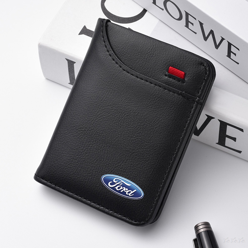 Accordion Wallet Zip - กระเป๋าสตางค์หนัง ใส่บัตรขับขี่ บัตรประชาชน บัตรผ่าน กระเป๋าใส่เหรียญแบบพับได้ สำหรับฟอร์ด