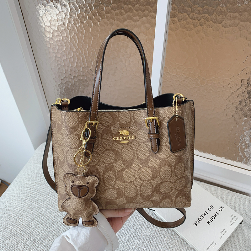 Luxury Bags Lv - กระเป๋าหนังวินเทจปี 2026 ดีไซน์โลโก้ตัวอักษร สไตล์ปารีส กระเป๋าสะพายไหล่แบบมินิมอลสำหรับผู้หญิง