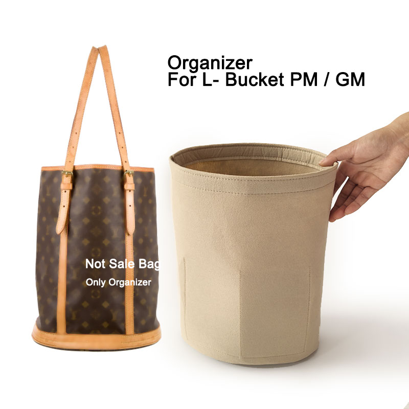 Luxury Bags Lv - กระเป๋าจัดระเบียบแบบสักหลาดสำหรับกระเป๋า LVv Bucket GM PM รุ่นหรูหรา,