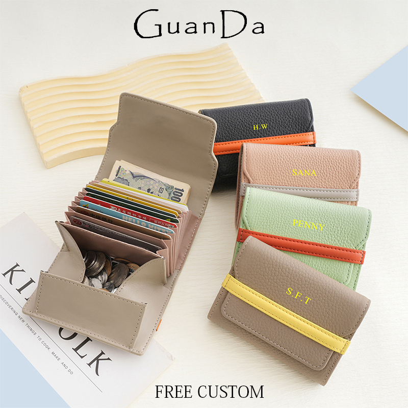 Luxury Bags Name For Women - Luxury Design ผู้หญิงกระเป๋าสตางค์ตัวอักษรที่กําหนดเองแฟชั่น 2025 ฤดูใบไม้ผลิฤดูร้อนผู้ถือบัตร Cowhide