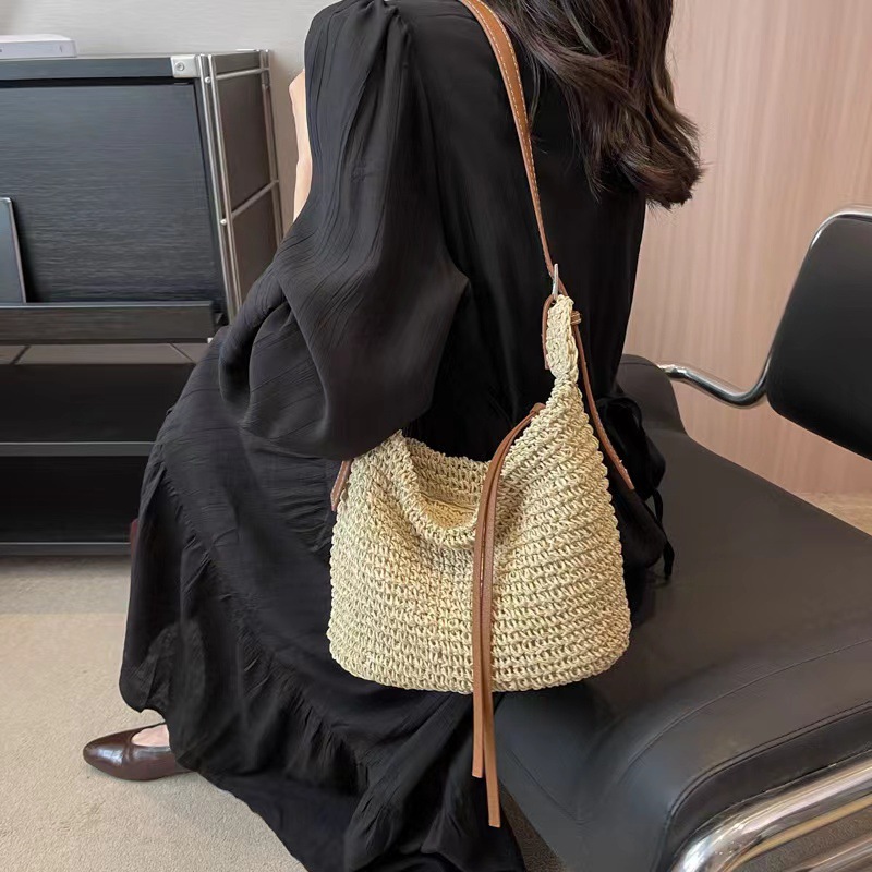 กระเป๋าสานฟางฤดูร้อนสำหรับผู้ห - Luxury Beach Bags Ysl บทวิจารณ์และราคา