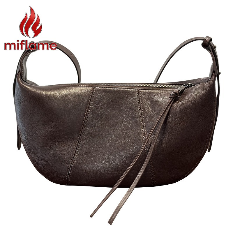กระเป๋าหนังแท้ทรงโฮโบสำหรับผู้ - Quiet Luxury Bags Crossbody บทวิจารณ์และราคา