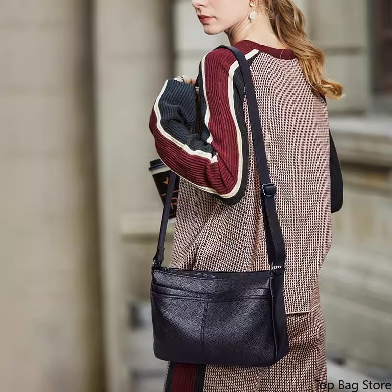 กระเป๋าหนังแท้ทรงโฮโบสำหรับผู้ - Quiet Luxury Bags Crossbody บทวิจารณ์และราคา
