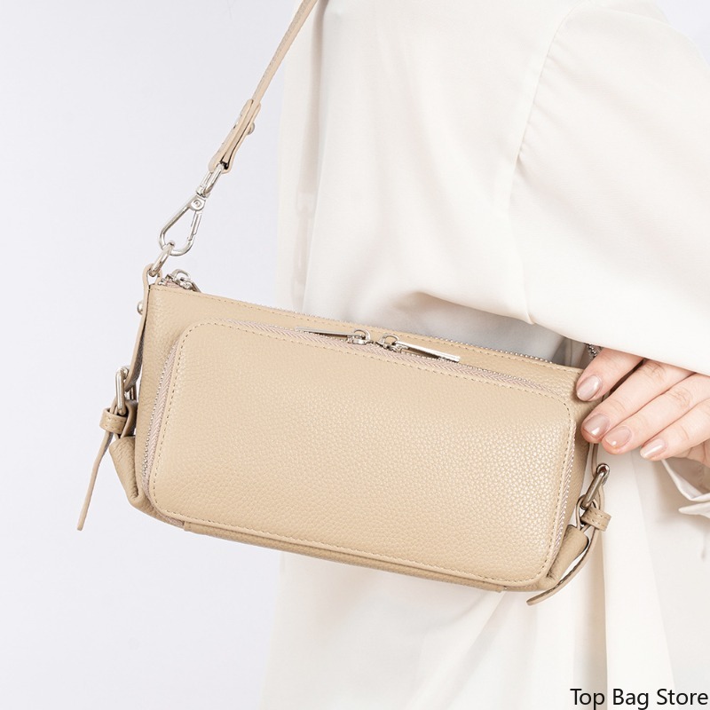 กระเป๋าหนังแท้ทรงโฮโบสำหรับผู้ - Quiet Luxury Bags Crossbody บทวิจารณ์และราคา
