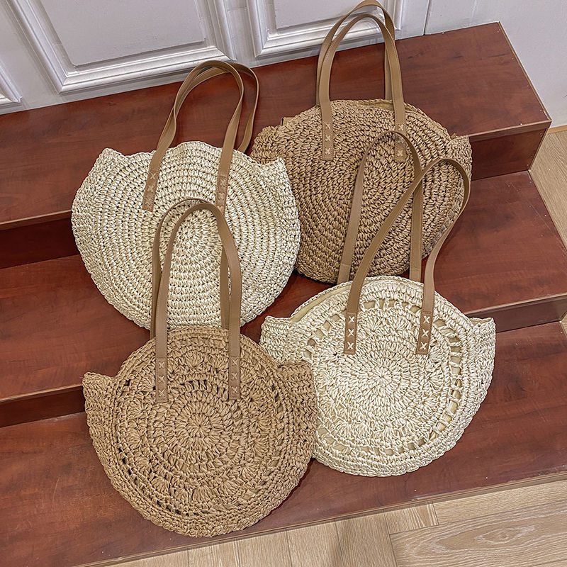ฤดูร้อนรอบฟางกระเป๋าผู้หญิงกระ - Luxury Beach Bags Ysl บทวิจารณ์และราคา