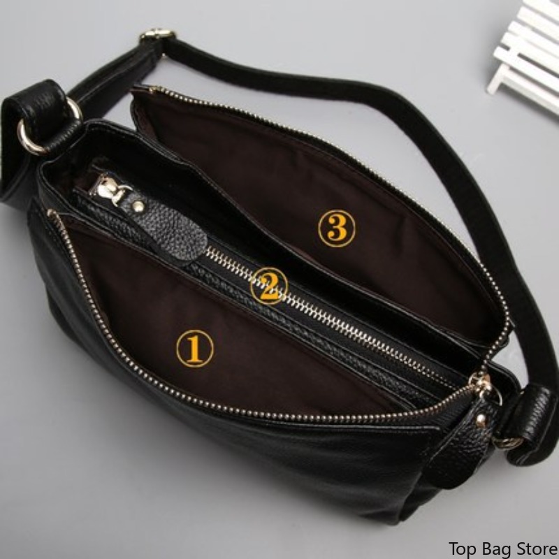 กระเป๋าหนังแท้สะพายข้างสำหรับผ - Quiet Luxury Bags Crossbody บทวิจารณ์และราคา