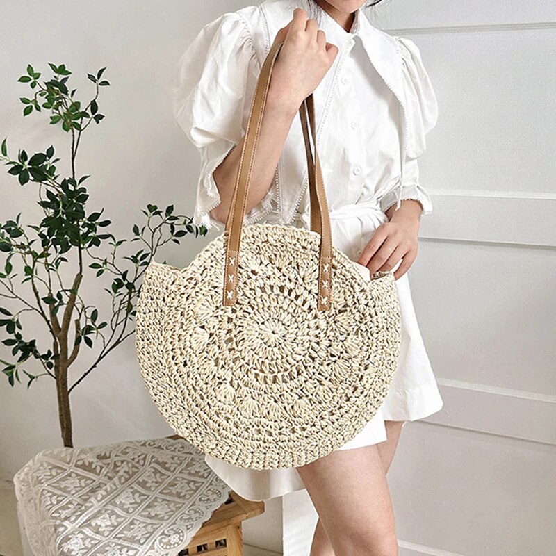 ฤดูร้อนรอบฟางผู้หญิงวันหยุดทอก - Luxury Beach Bags Ysl บทวิจารณ์และราคา