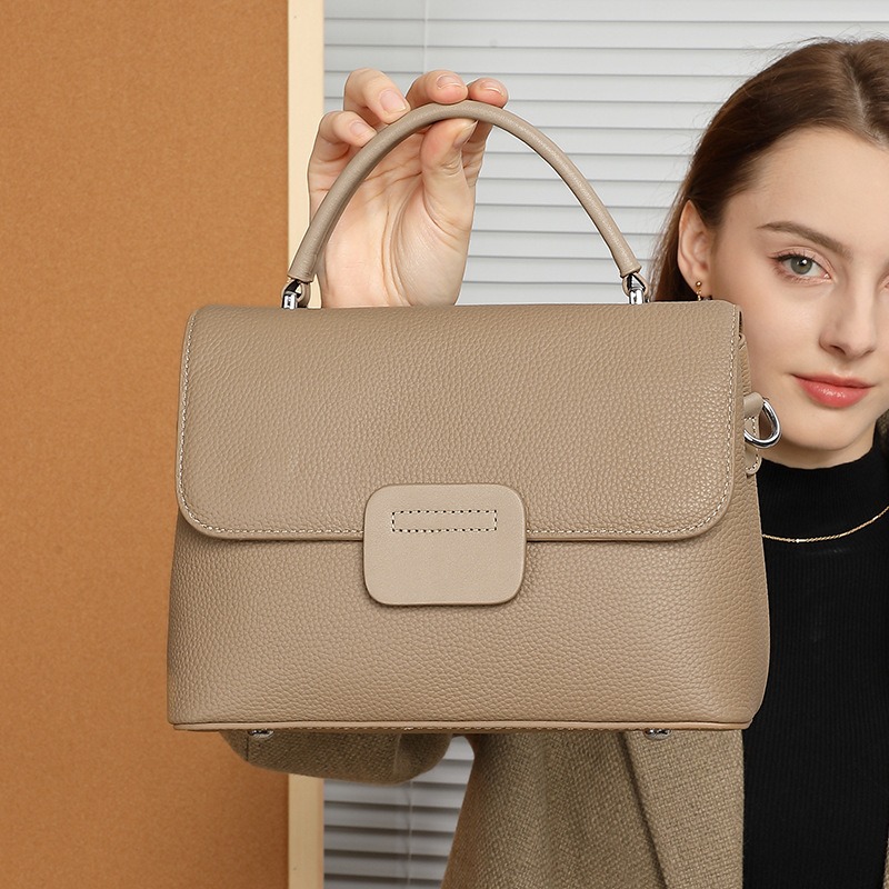 กระเป๋าหนังแท้สะพายไหล่สำหรับผ - Quiet Luxury Bags Crossbody บทวิจารณ์และราคา