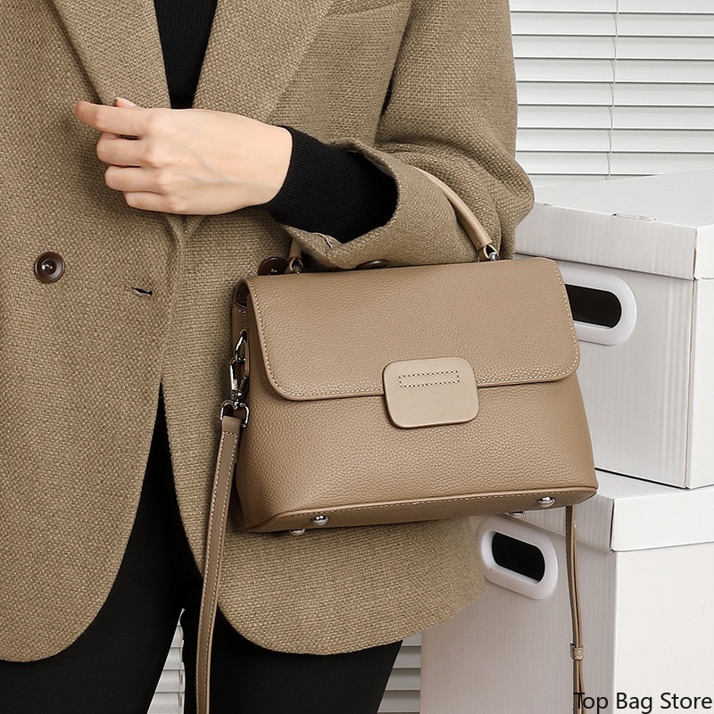 กระเป๋าหนังแท้สะพายไหล่สำหรับผ - Quiet Luxury Bags Crossbody บทวิจารณ์และราคา