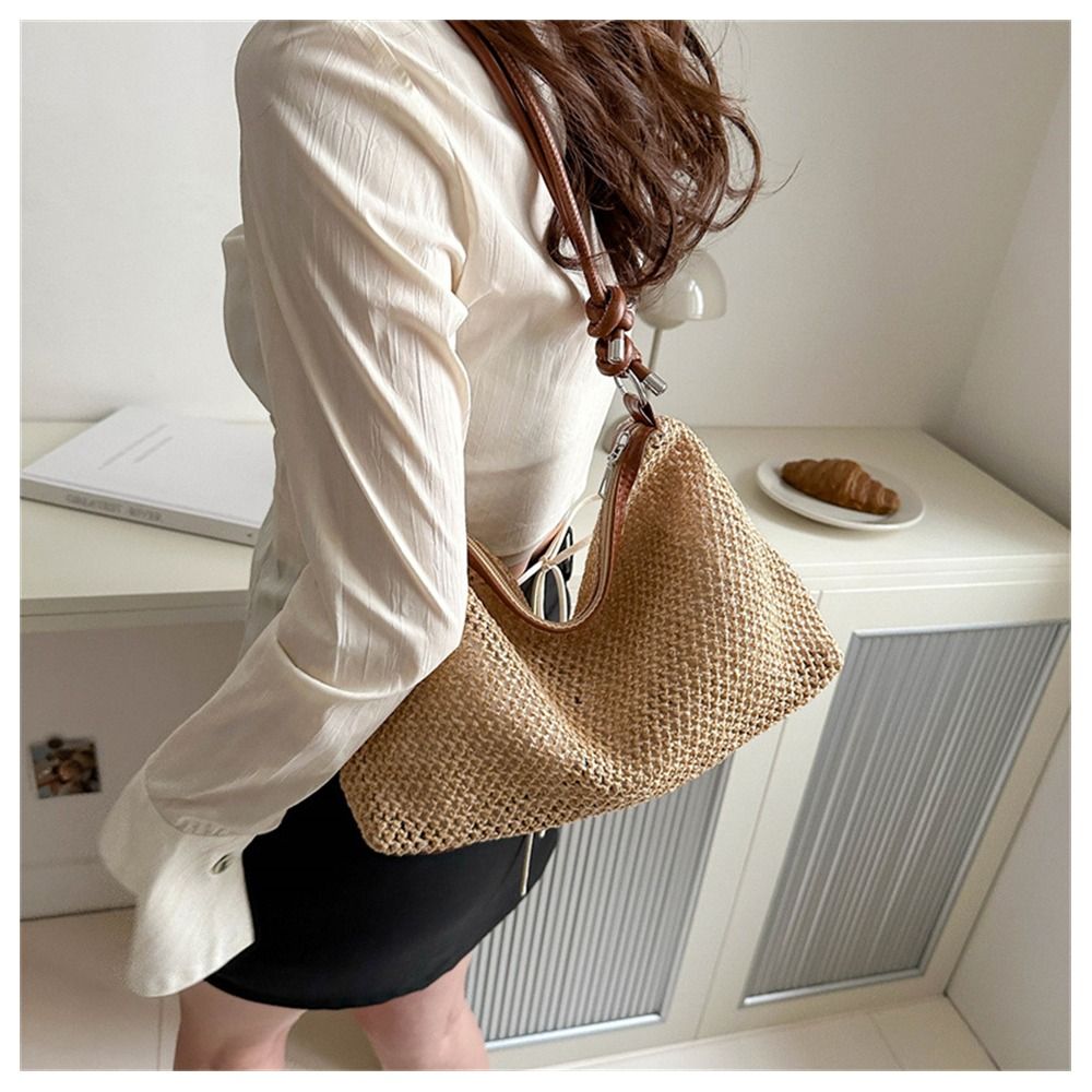 กระเป๋าถือถักแฮนด์เมดกระเป๋าถื - Luxury Beach Bags Ysl บทวิจารณ์และราคา