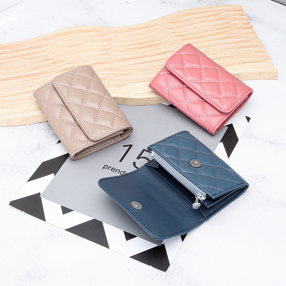 Sheepskin Quilted ผู้ถือบัตรผู - Luxury Bags Name For Women บทวิจารณ์และราคา